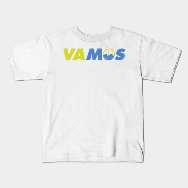 VAMOS Let's Go Tennis Design by CoVA Tennis Kids T-Shirt by CoVA Tennis